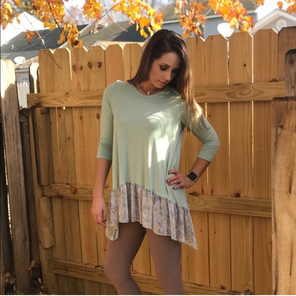 Seafoam Ballerina Tunic Top - Picture 3 of 5